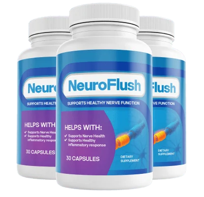 NeuroFlush 3 Bottles package